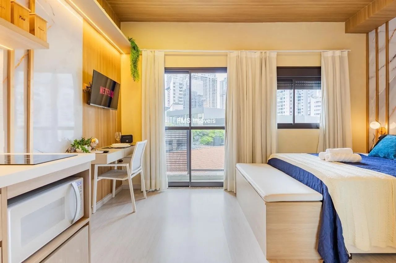 APARTAMENTO STUDIO 28m² - 1 DORMITORIO - CHACARA SANTO ANTONIO - Foto 2