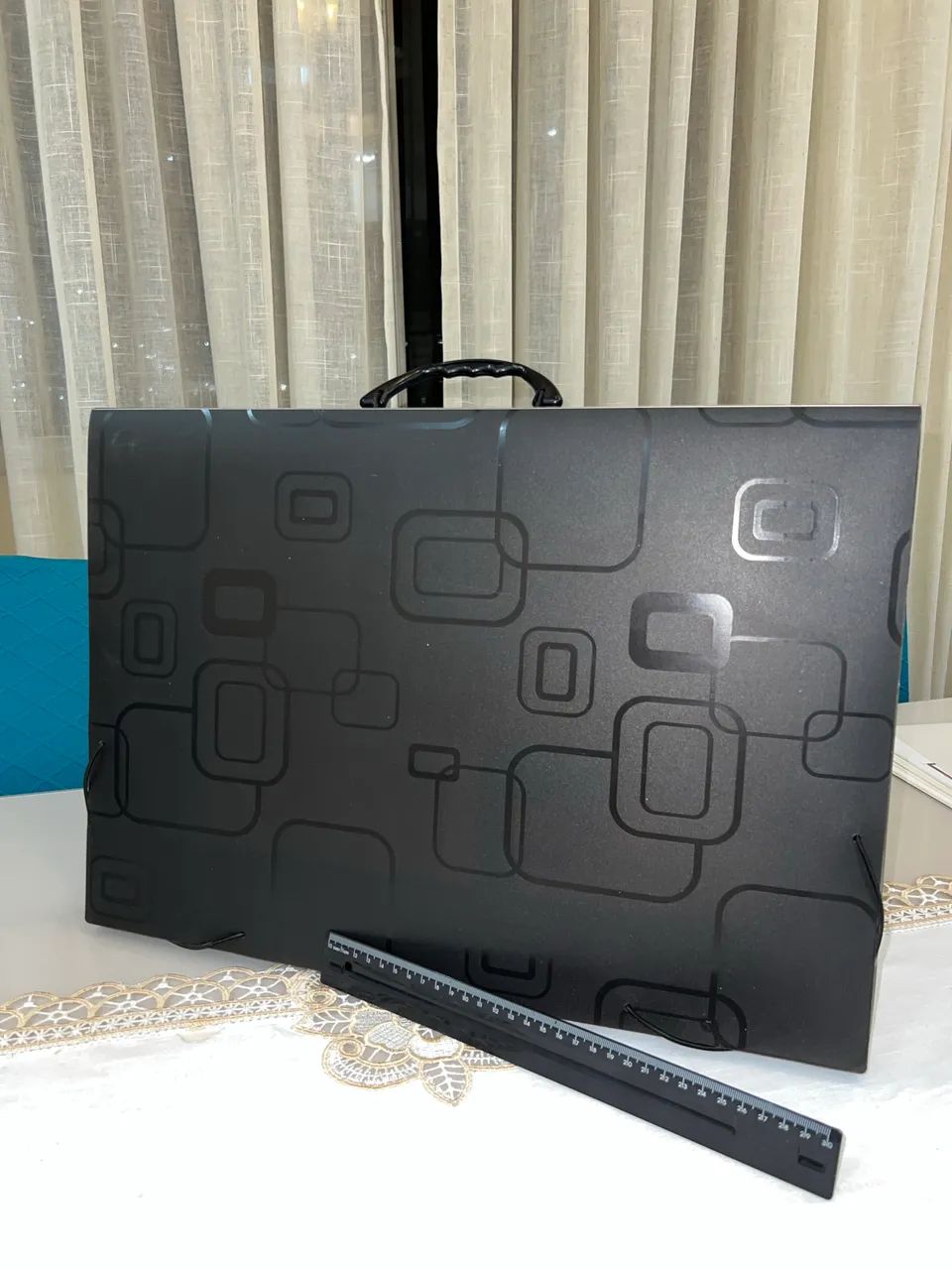 Kit Prancheta A3 Trident com Régua Paralela + Esquadros Desetec + Pasta e Régua Dello - Foto 6