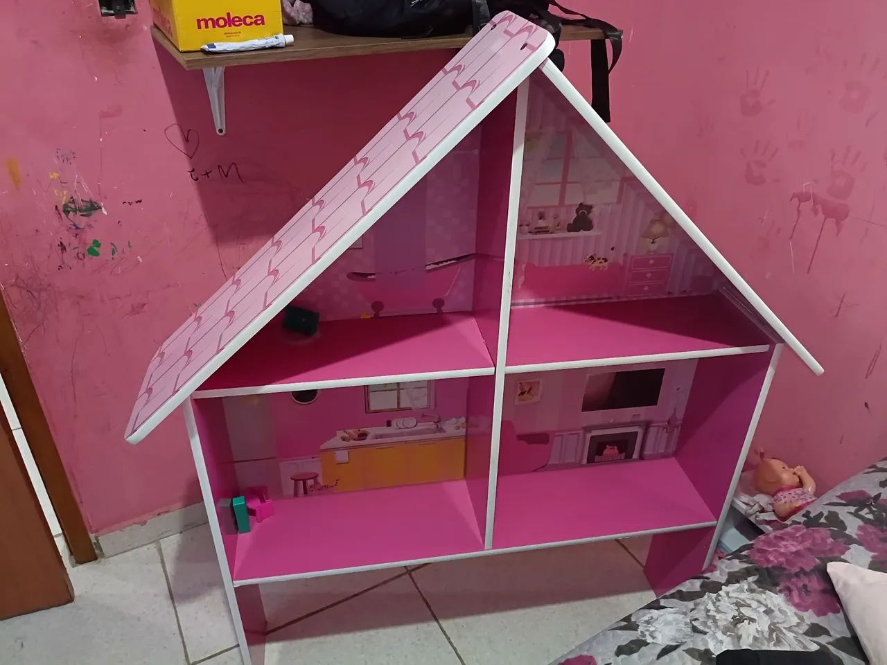 Cama de menina de casinha 