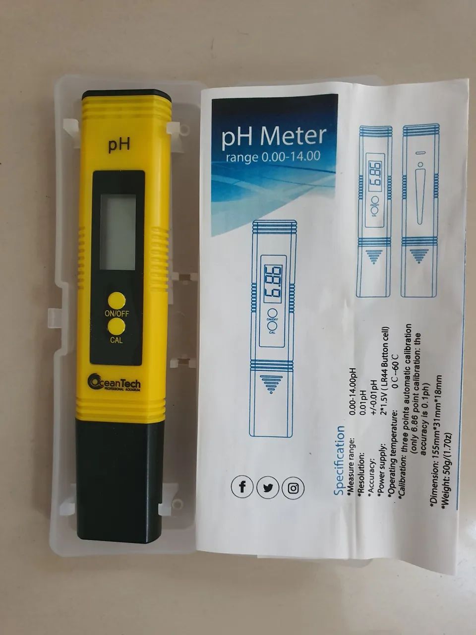 Medidor Digital de PH da água