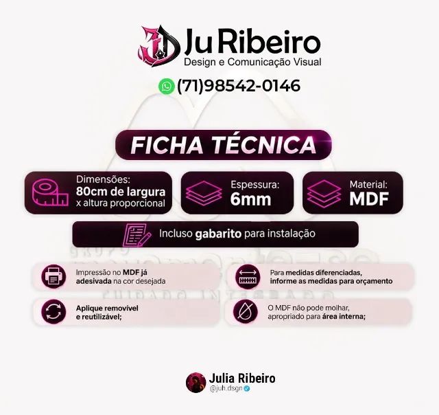  Letreiro Personalizado 80cm - MDF 6mm - Foto 2