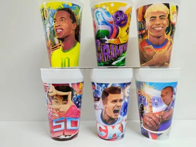 Coleção Completa Copos Temáticos da Copa 2026 do Méqui! - Hobbies