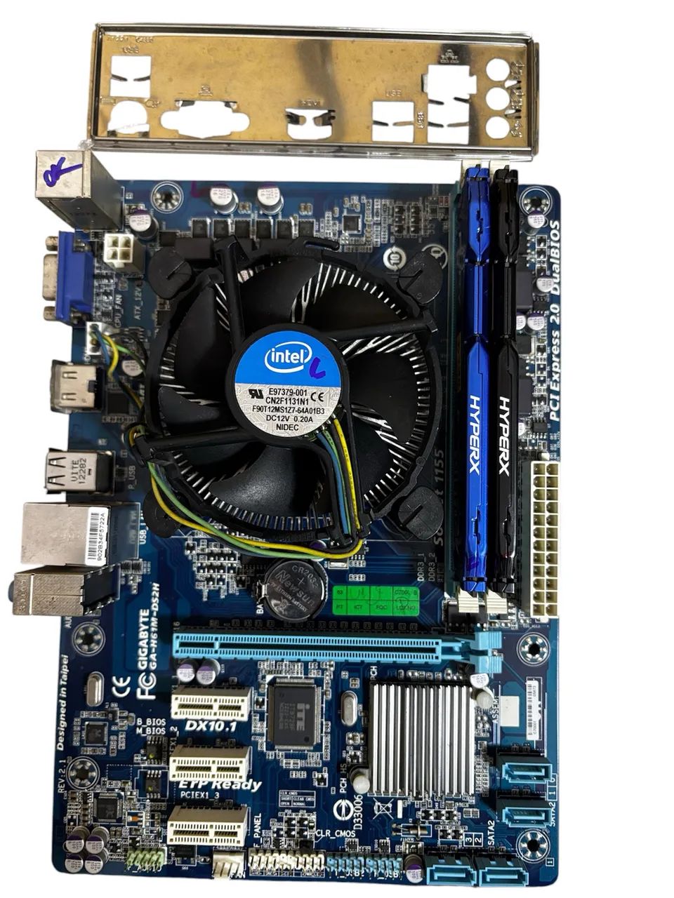 Kit placa mãe Gigabyte H61M-S2P i7 3770 16Gb
