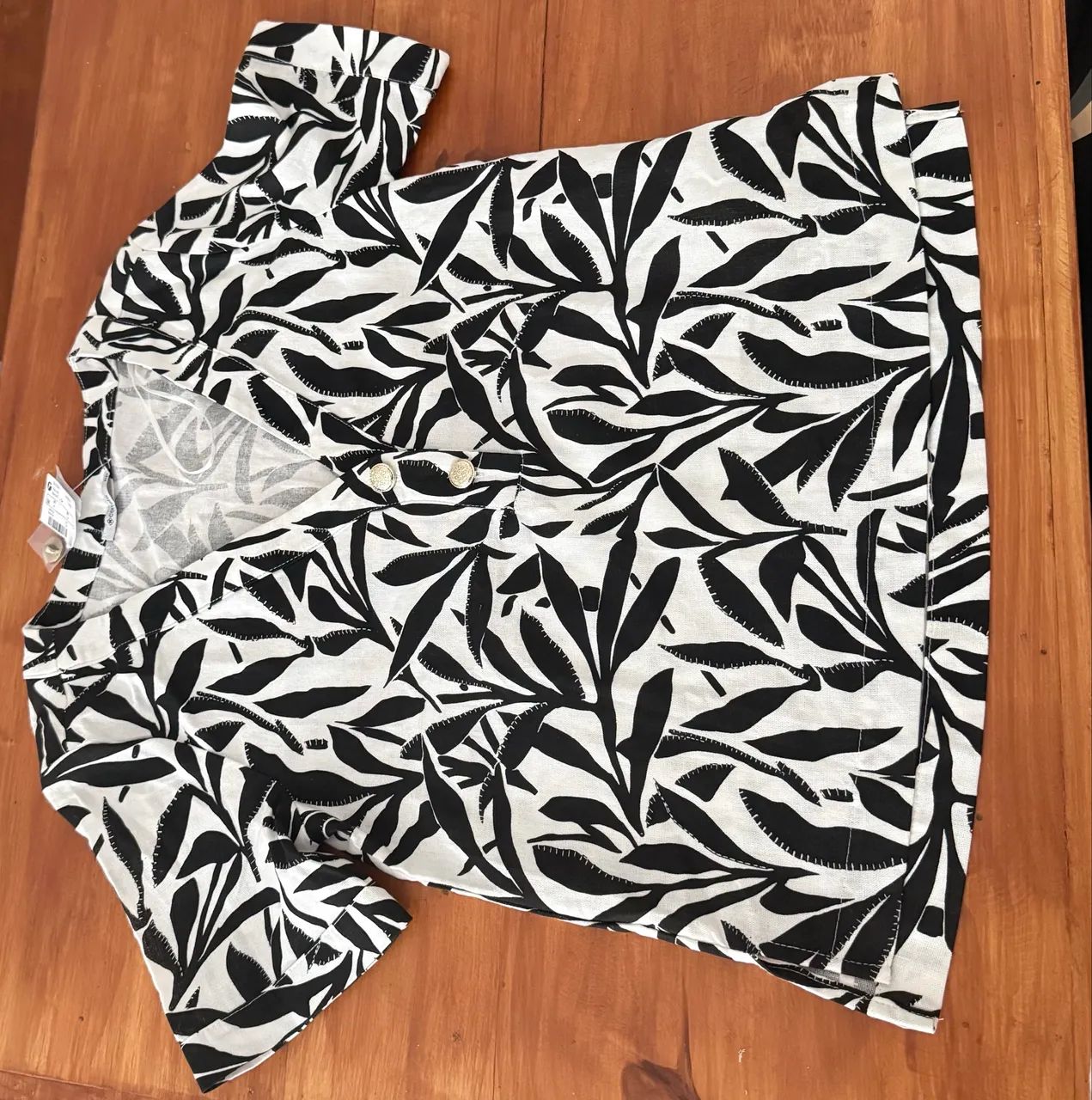 Blusa nova em linho  - Foto 4