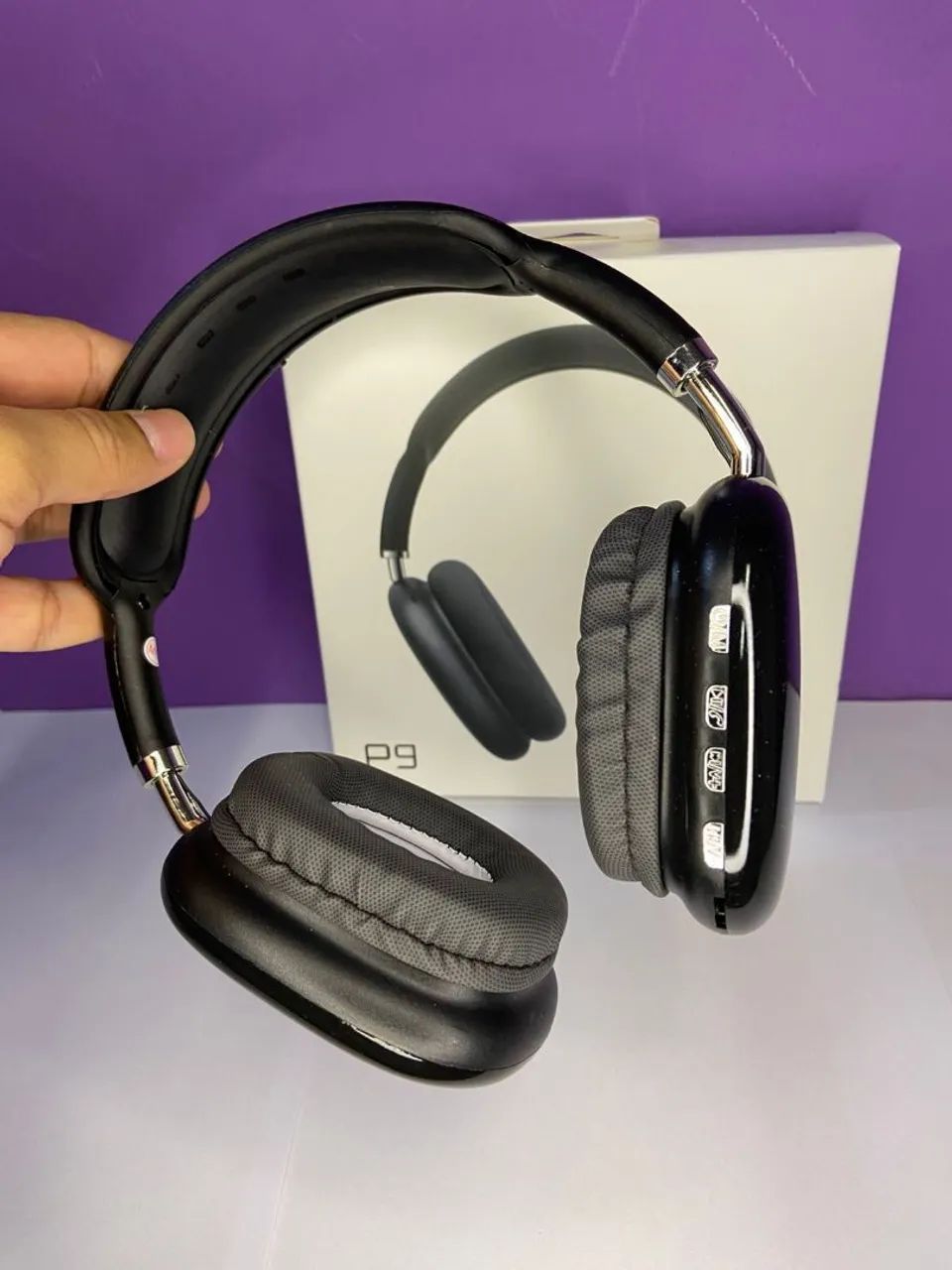 Fone de ouvido bluetooth - headphone bluetooth p9 com bateria de