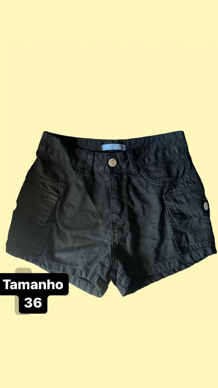Short sarja preto(NOVO)