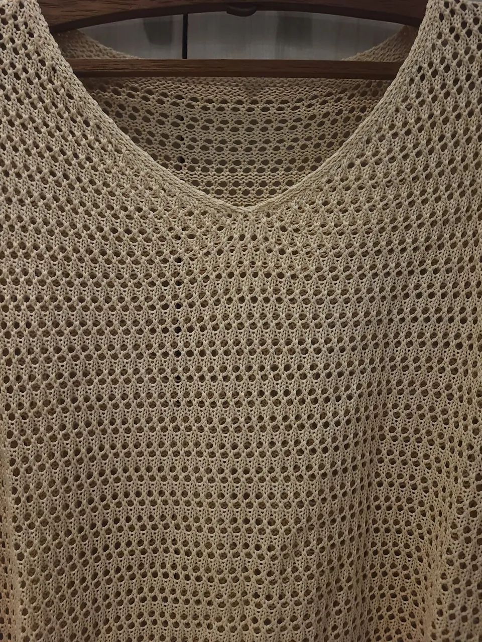 Camisa de tricot vazada - Foto 2