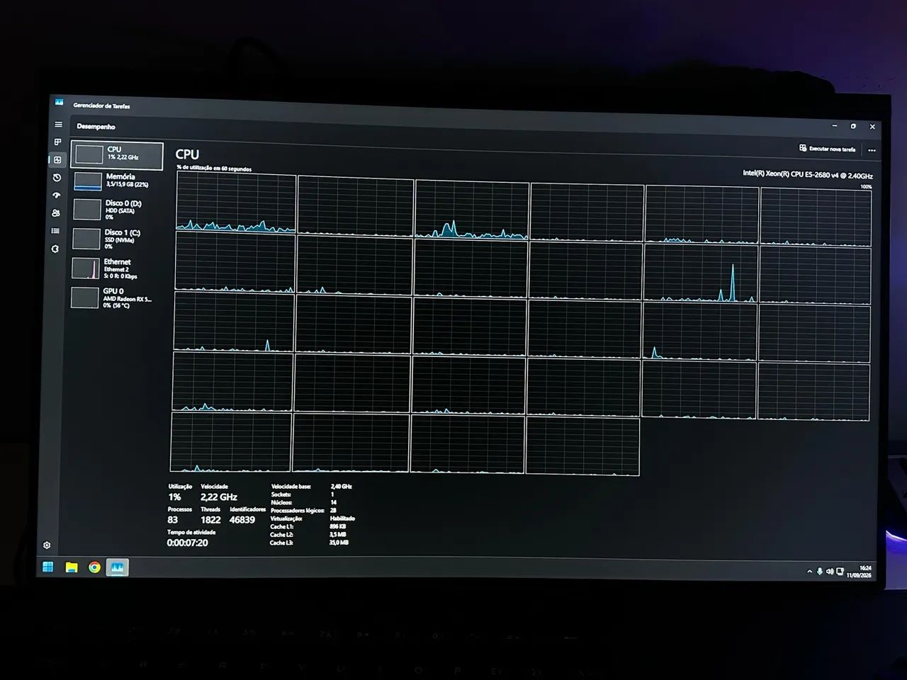 PC GAMER RX 5600 XT + xeon 2680 V4 - Foto 5