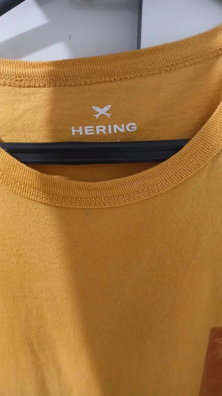 CAMISA HERING NA COR AMARELA TM G