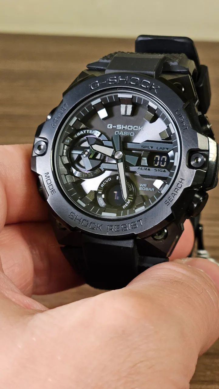Casio G-Shock Preto GST-B400BB-1A G-Steel | Tough Solar | Bluetooth - Foto 2