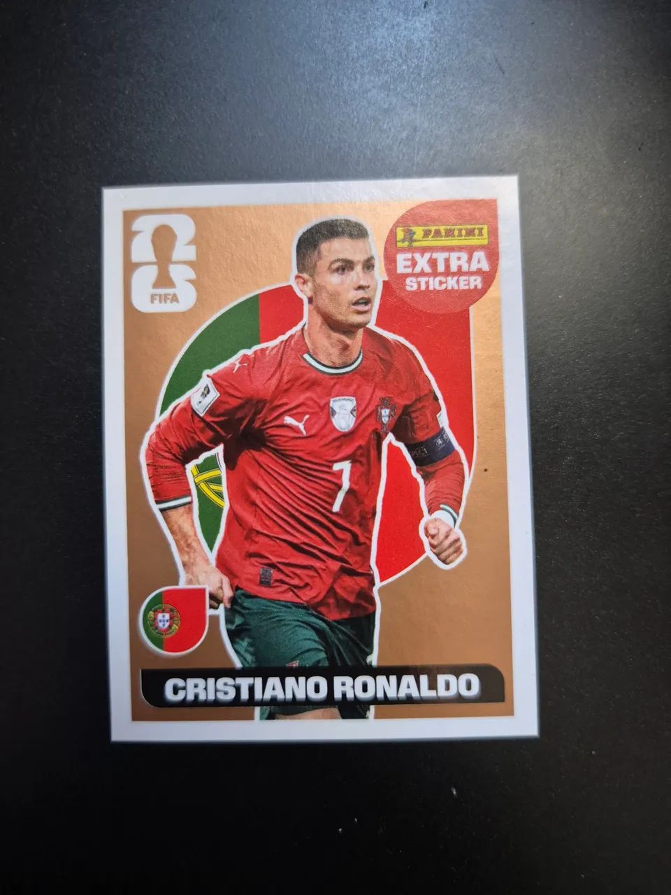 Figurinha Extra Sticker Cristiano Ronaldo