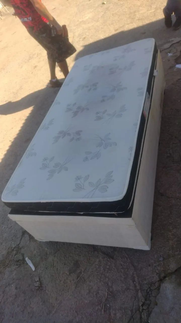 Cama baú de solteiro com colchão  entregamos no local  - Foto 3