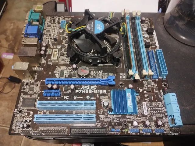 Placa Mãe Asus P7h55-m/br + Core I5 650 - Foto 2