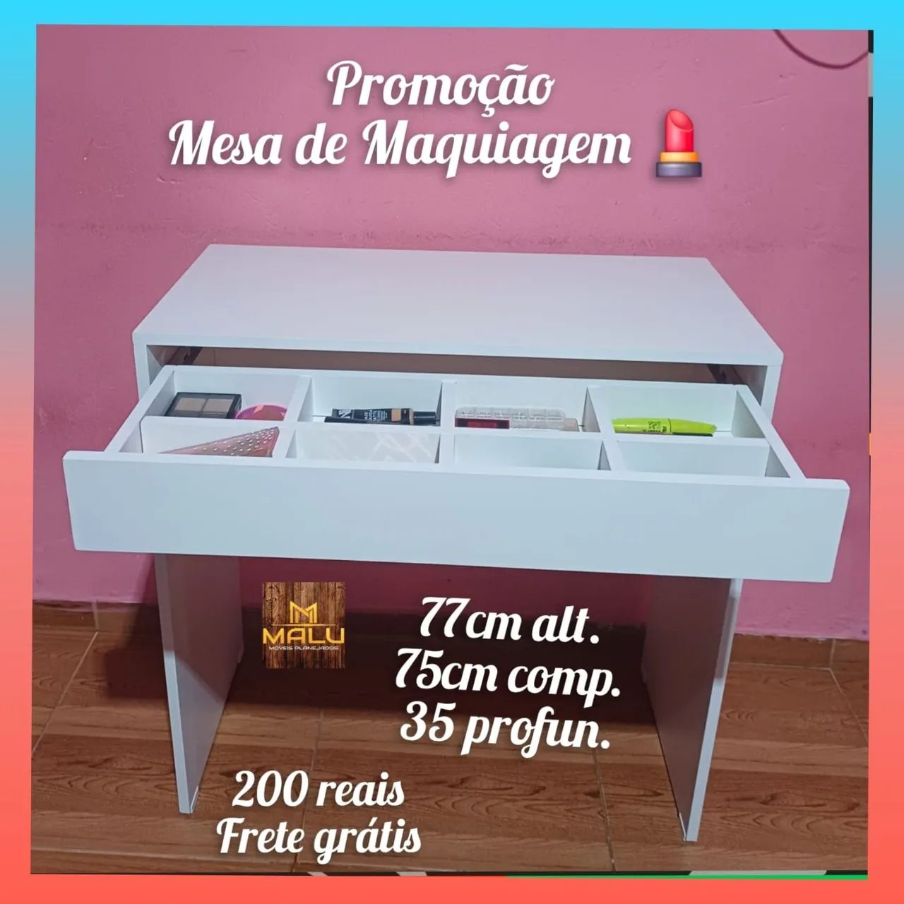 Promoção mesa de maquiagem 