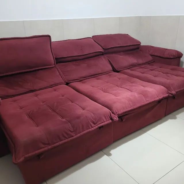 Sofa Retrátil Reclinável 6 Lugares - Foto 5