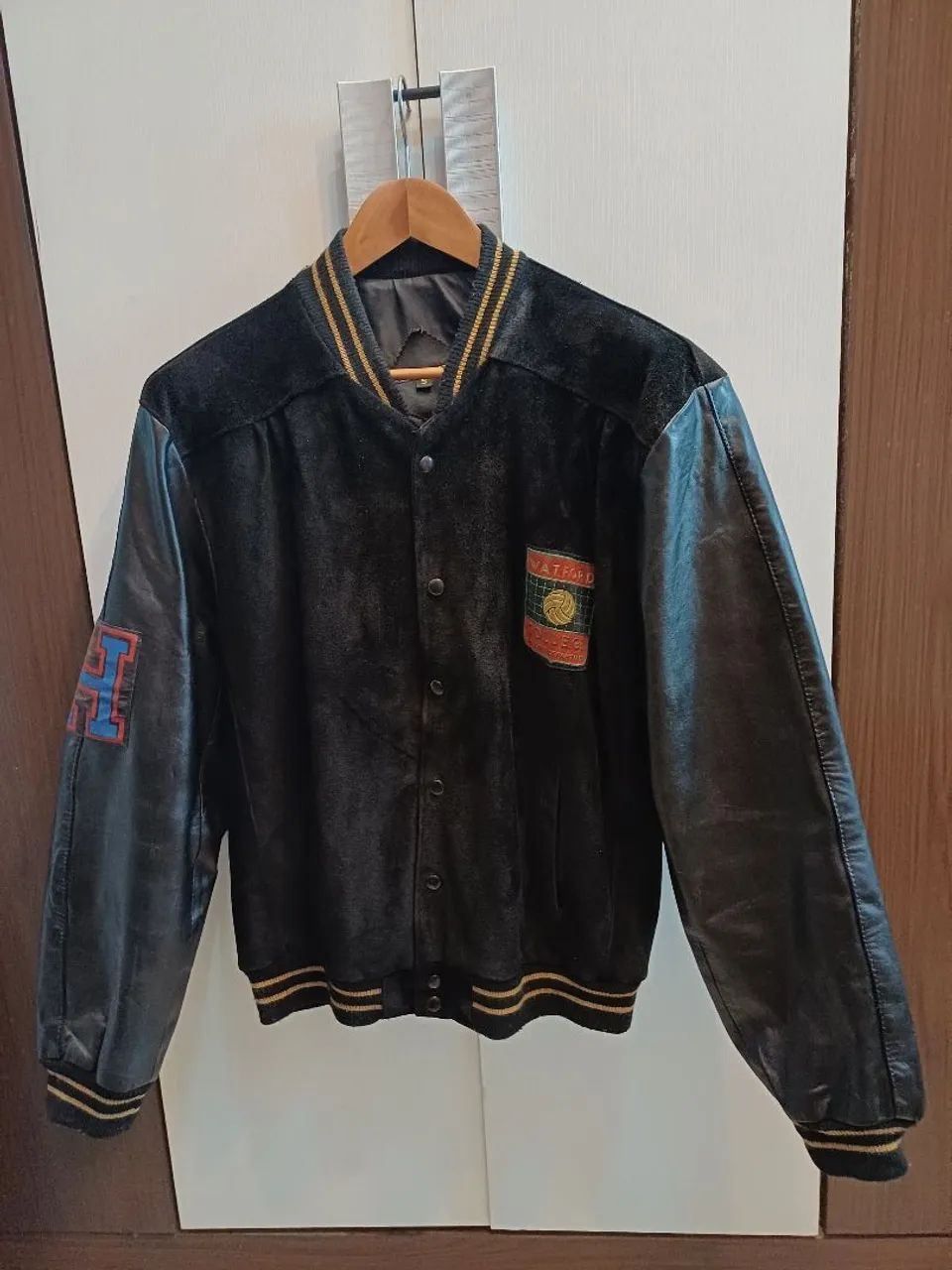 Jaqueta de Couro Legítimo bomber 