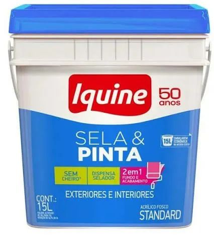 Tinta externa Iquine Pinta e sela 2 x 1 Branco 
