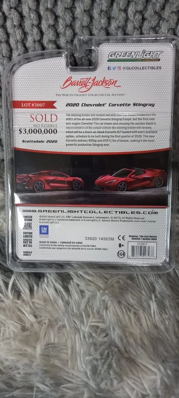 Chevrolet Corvette Stingray 2020 Barrett Jackson - Greenlight - Foto 5