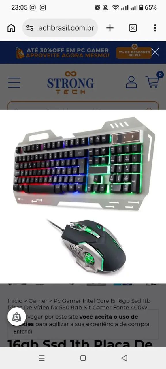 Computador gamer com placa de vídeo novo  - Foto 3