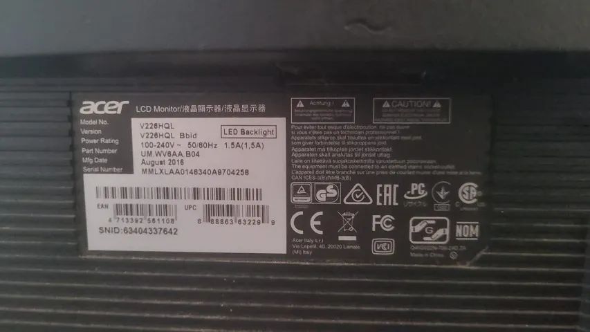 Monitor Acer  V226HQL - Foto 3
