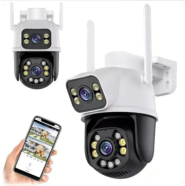Camera de Segurança Ip Externa Wifi Dupla 2 Em 1 Visao Noturna Sc-b35 Loja Coimbra Entrega - Foto 2