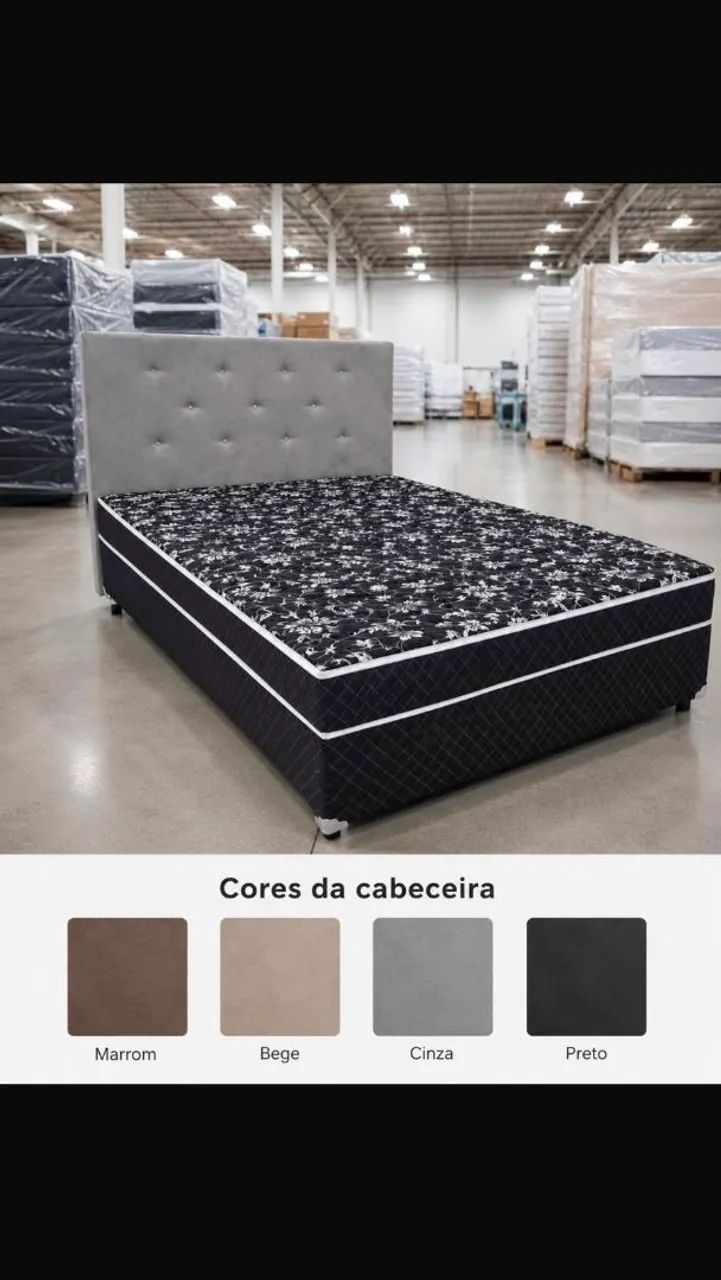Lindas camas box com colchão e cabeceira! - Foto 2