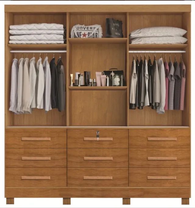 Guarda Roupa Elegance Prime 1,80 m com Espelho e Pés - Foto 2
