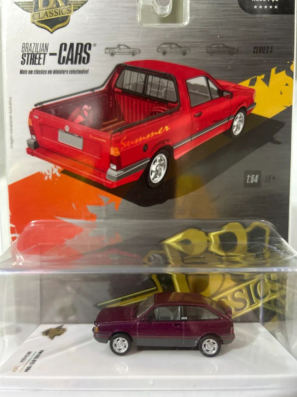 Volkswagen Gol GTS - Séries 5 - Vermelho Styllus - 1/64 - Br Classics - Foto 3