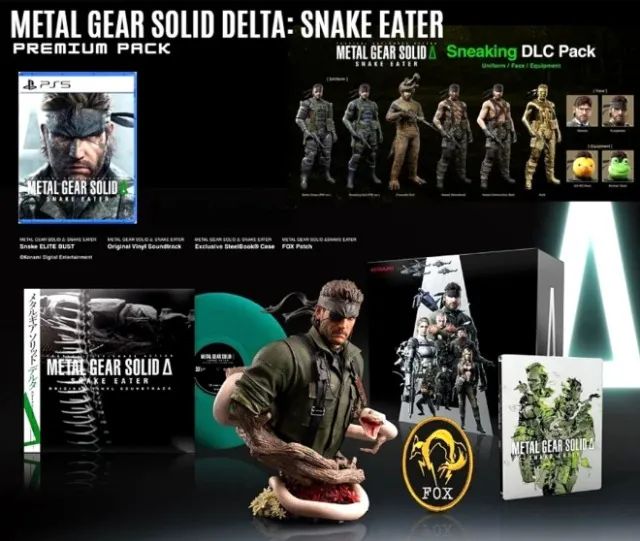 Metal Gear Solid 3 Delta Premium Box Coreana Lacrada 