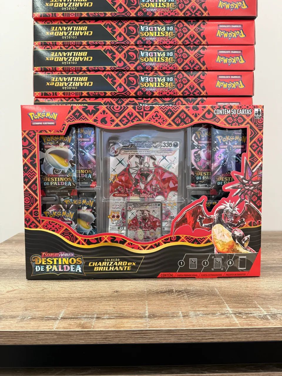 Box Pokmon Destinos De Paldea Charizard Ex Brilhante