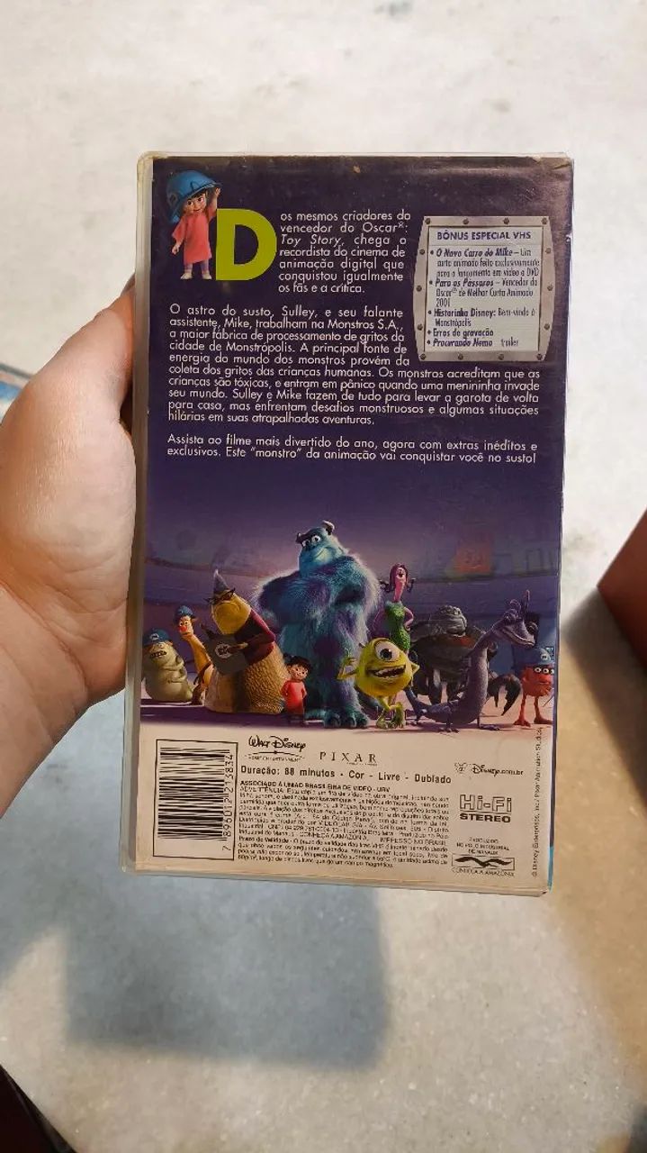 Fita VHS Monstros S.A. - Foto 3