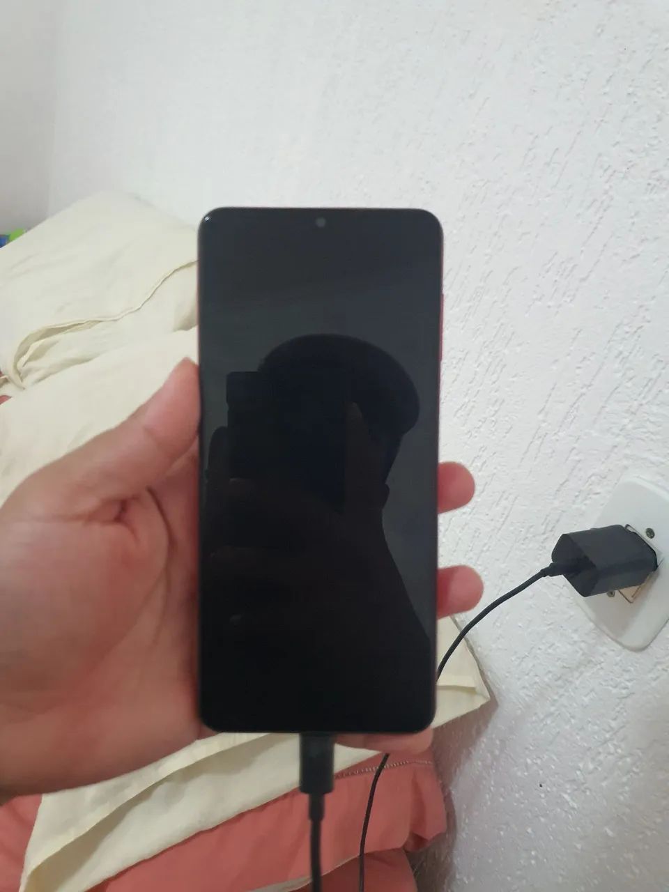 Samsung A12 vermelho