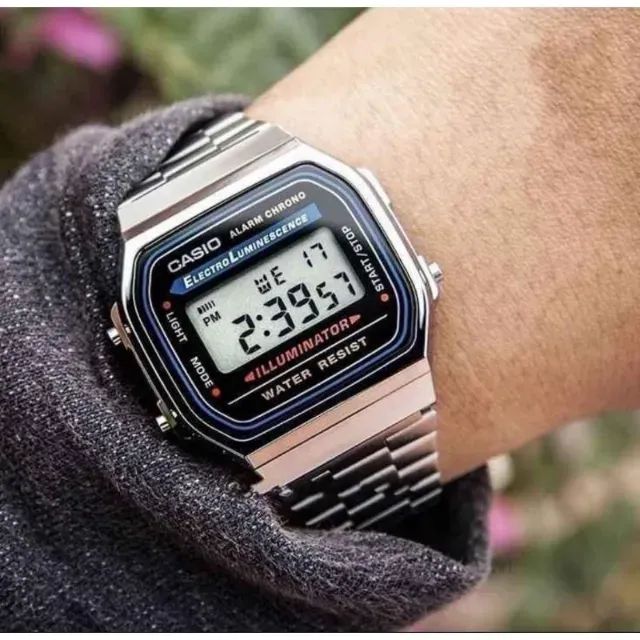 Relógio Casio Digital Prata Unissex