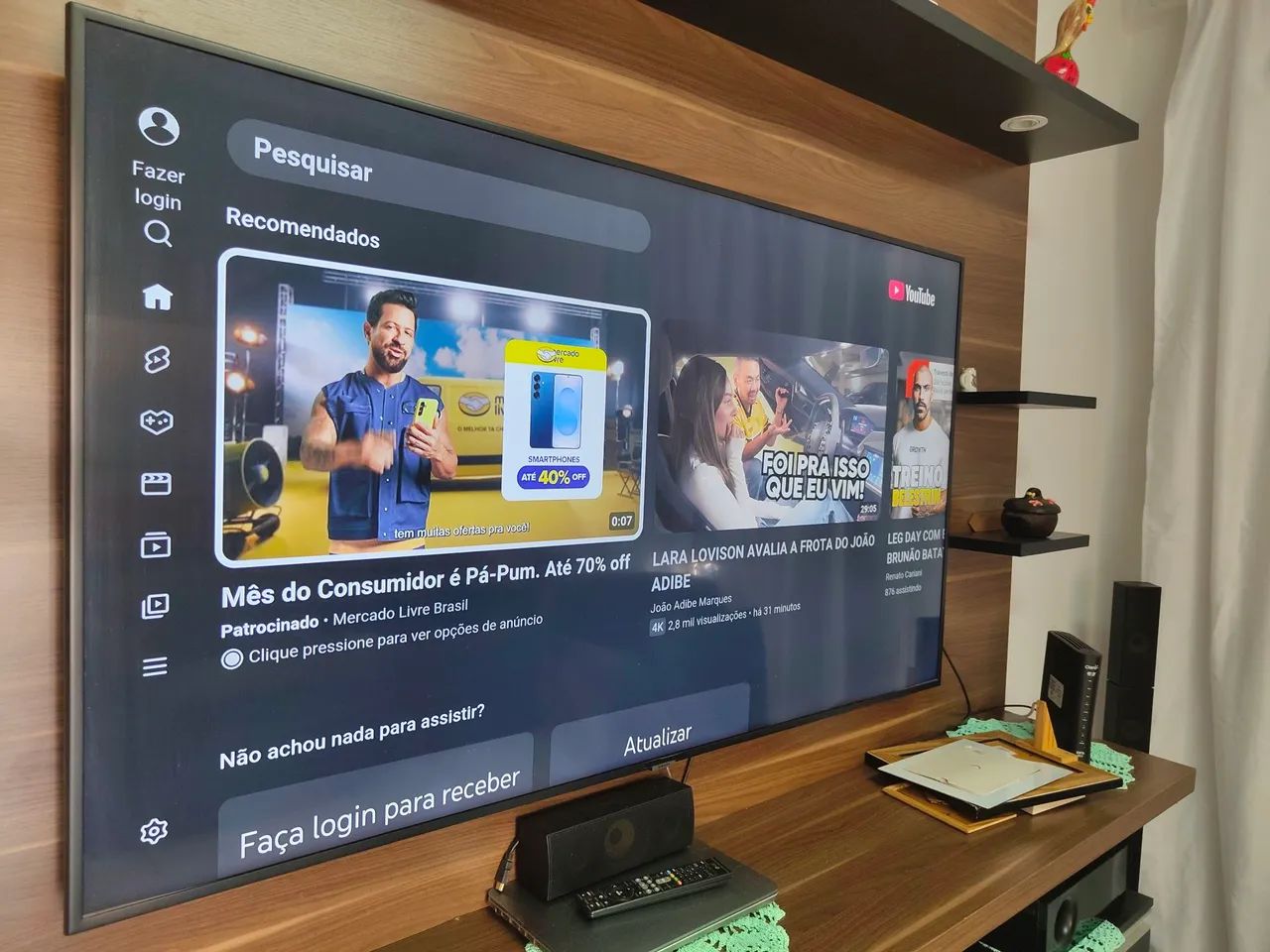 Vendo televisão 65 polegadas Samsung smart 4K  - Foto 2