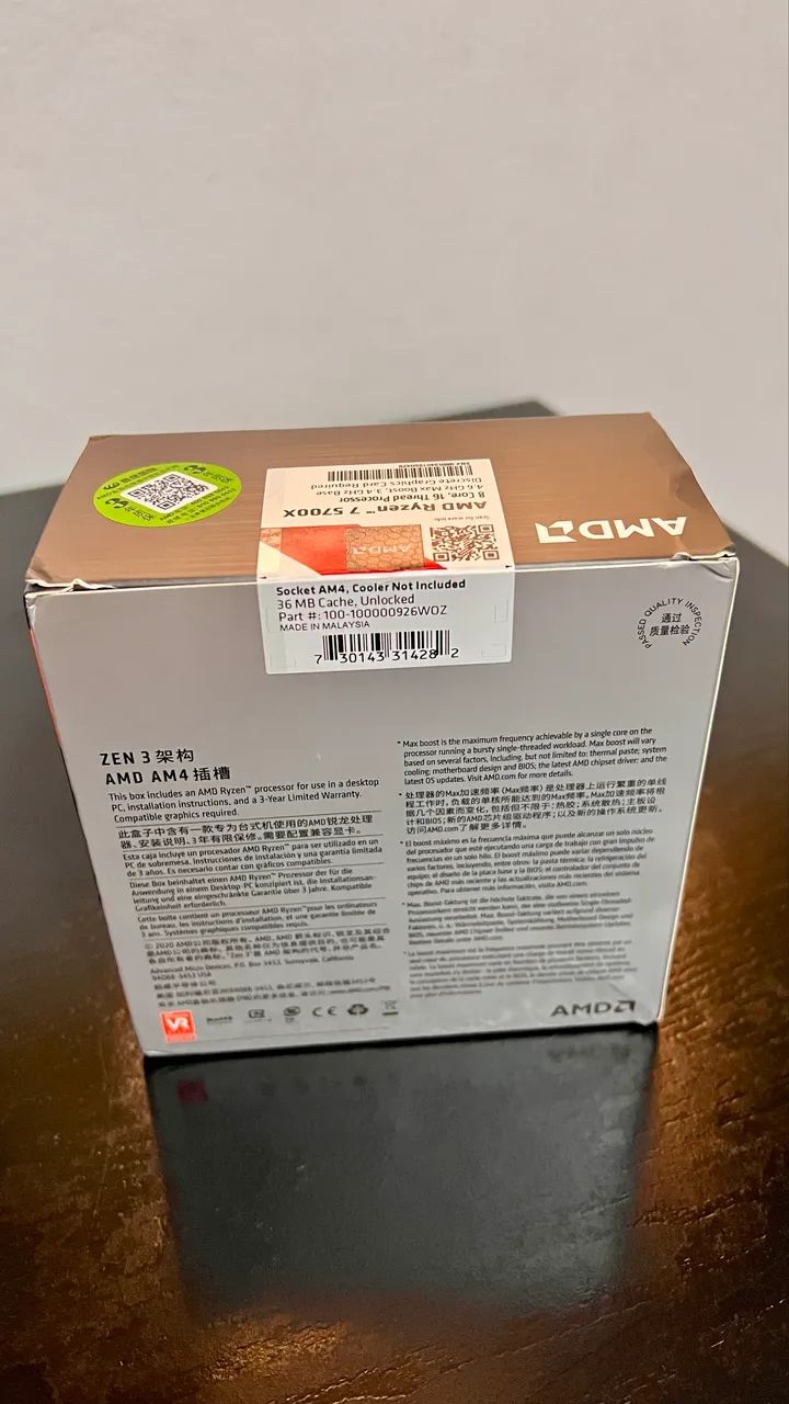 Processador AMD Ryzen 7 5700x novo  - Foto 3