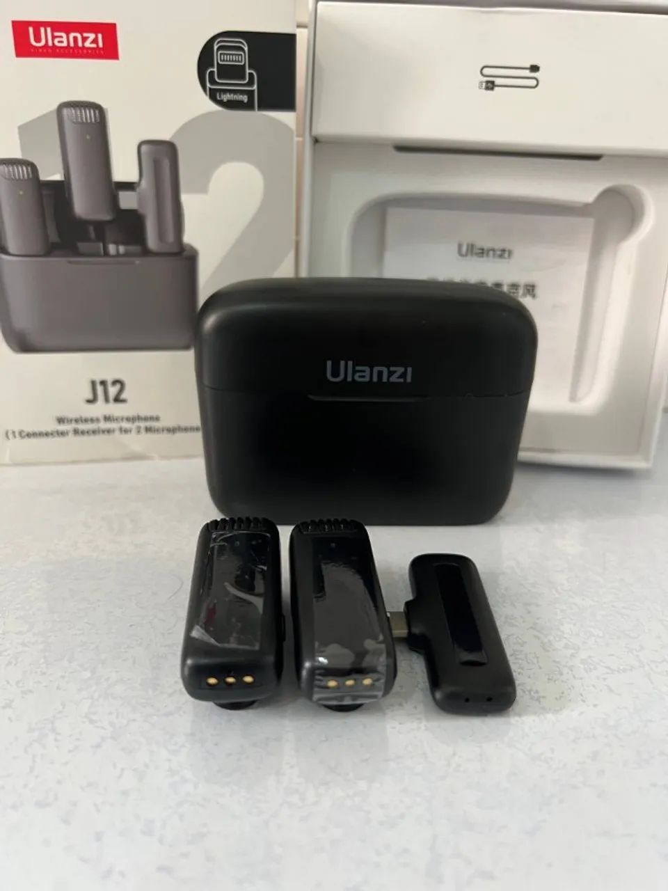 Microfone de lapela duplo Ulanzi J12 Original - Foto 2