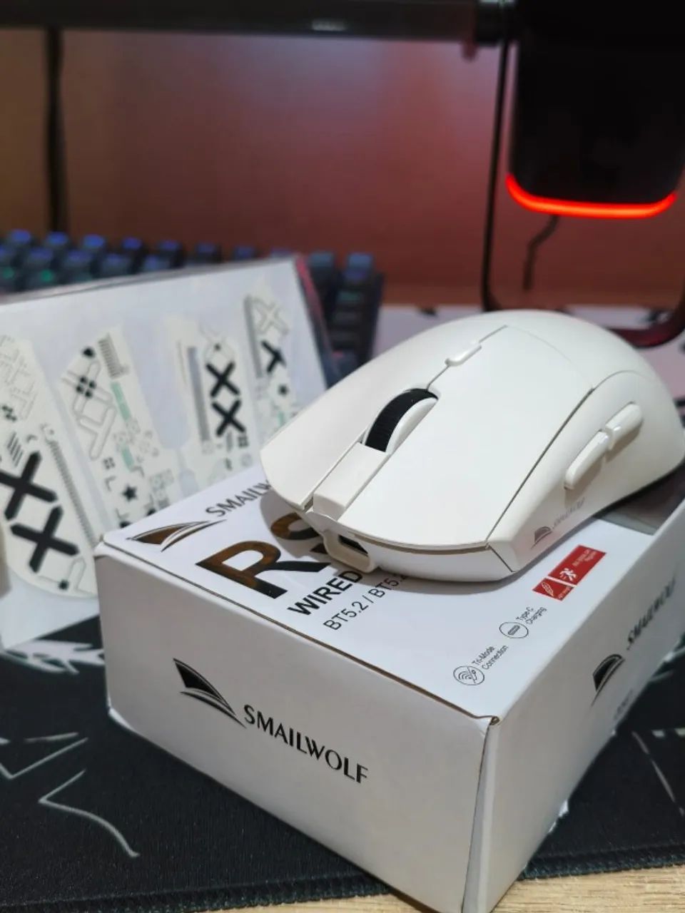 X2 Mouses Smailwolf RS7 sem fio (NOVOS) - Foto 2