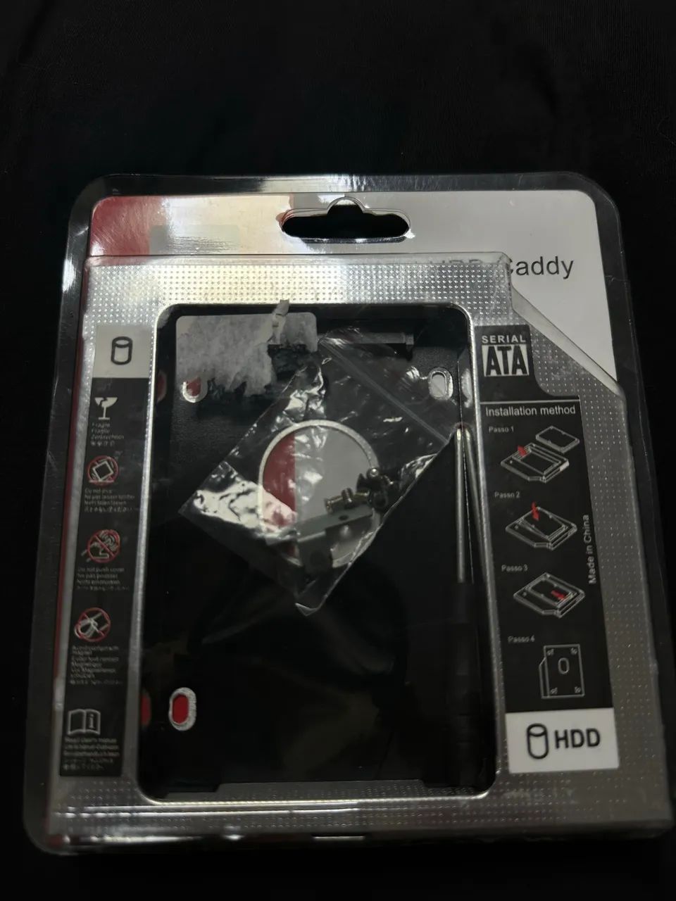 Adaptador Caddy 12,7mm para Segundo HD SSD Notebook - Foto 2