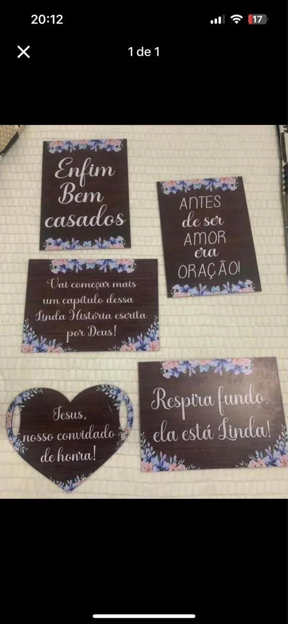 Casamento plaquinhas 