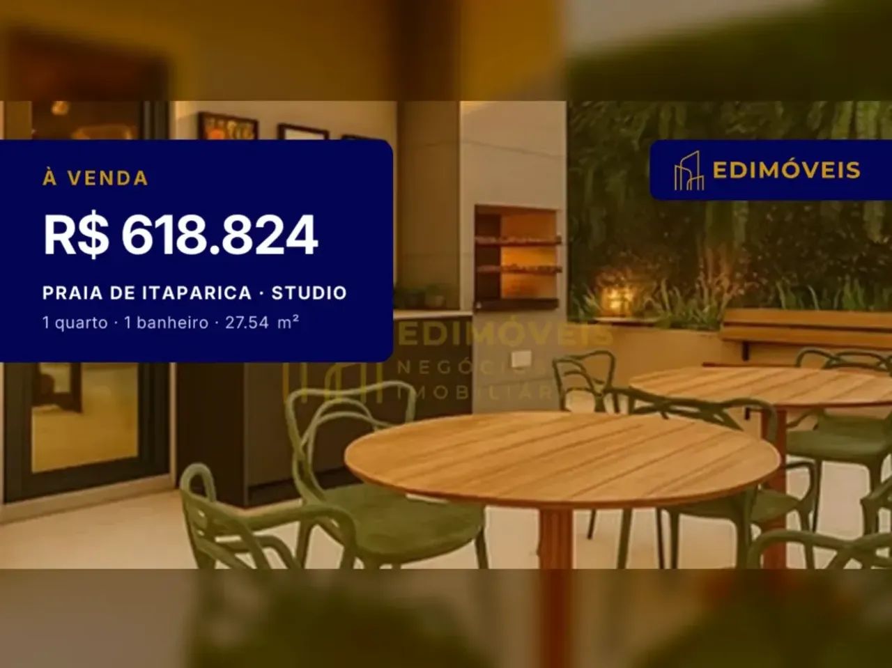 Studio em Praia de Itaparica | Mobiliado e climatizado, pronto para morar