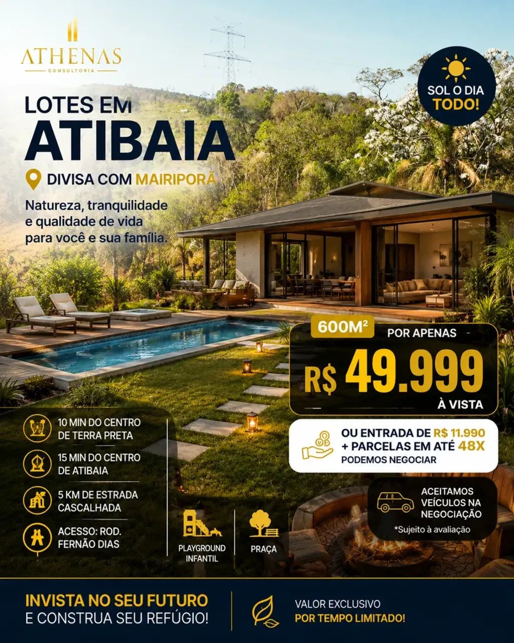 TERRENO COM CONDIÇÃO FACILITADA.