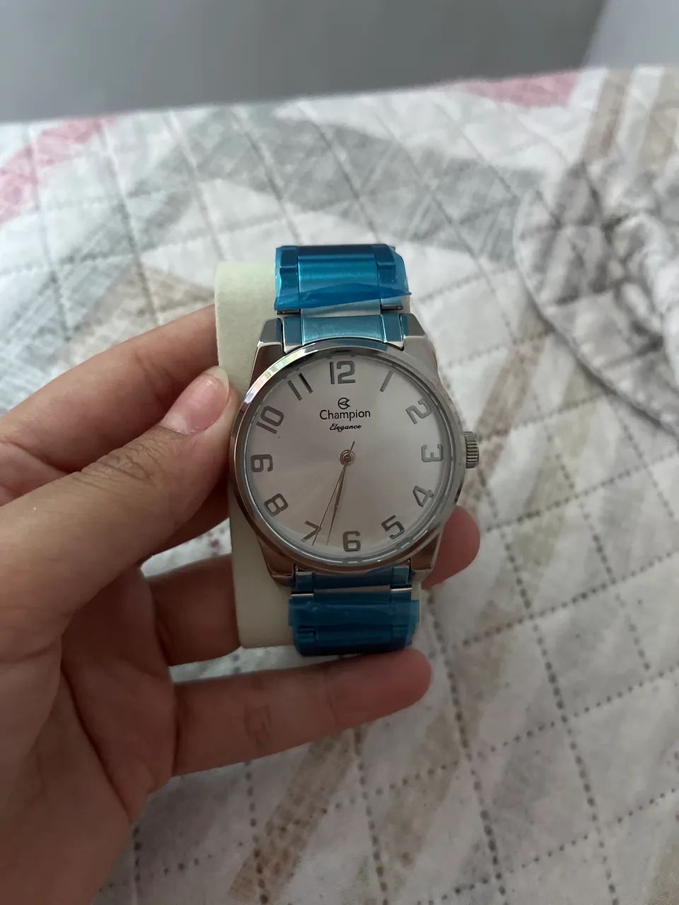 Relógio Champion Elegance prata - NOVO