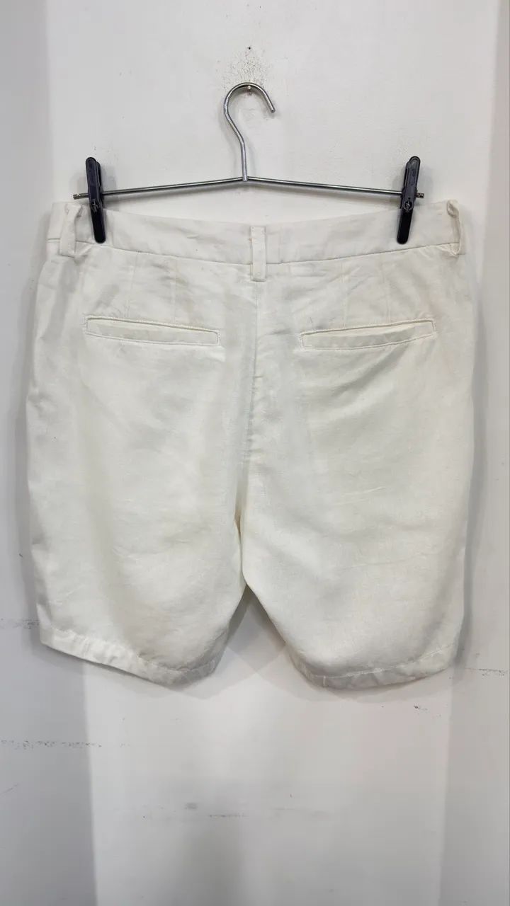 Bermuda Reserva Linho Casual li off white TAM. 40 - Foto 3