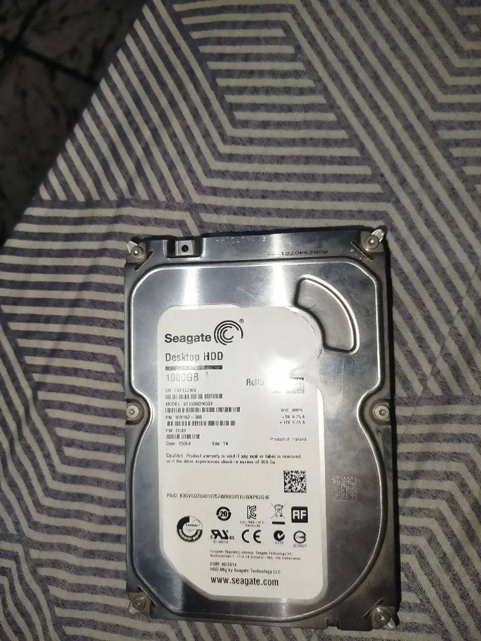 Hd1 Tb Seagate perfeito estado