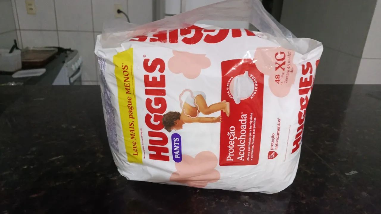 Fralda Huggies XG pacotão shortinho  - Foto 2