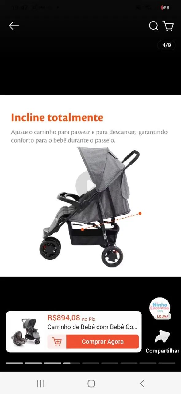 Carrinho e bebe conforto - Foto 2
