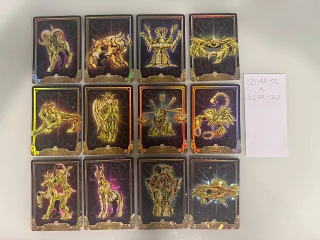 Cartas Kayou Cavaleiros do Zodíaco Série SS-AR - Armaduras de