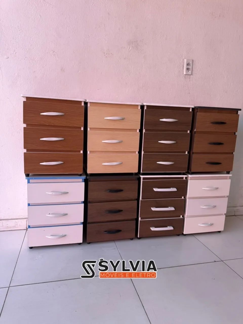 MESA DE CABECEIRA 3 GAVETAS