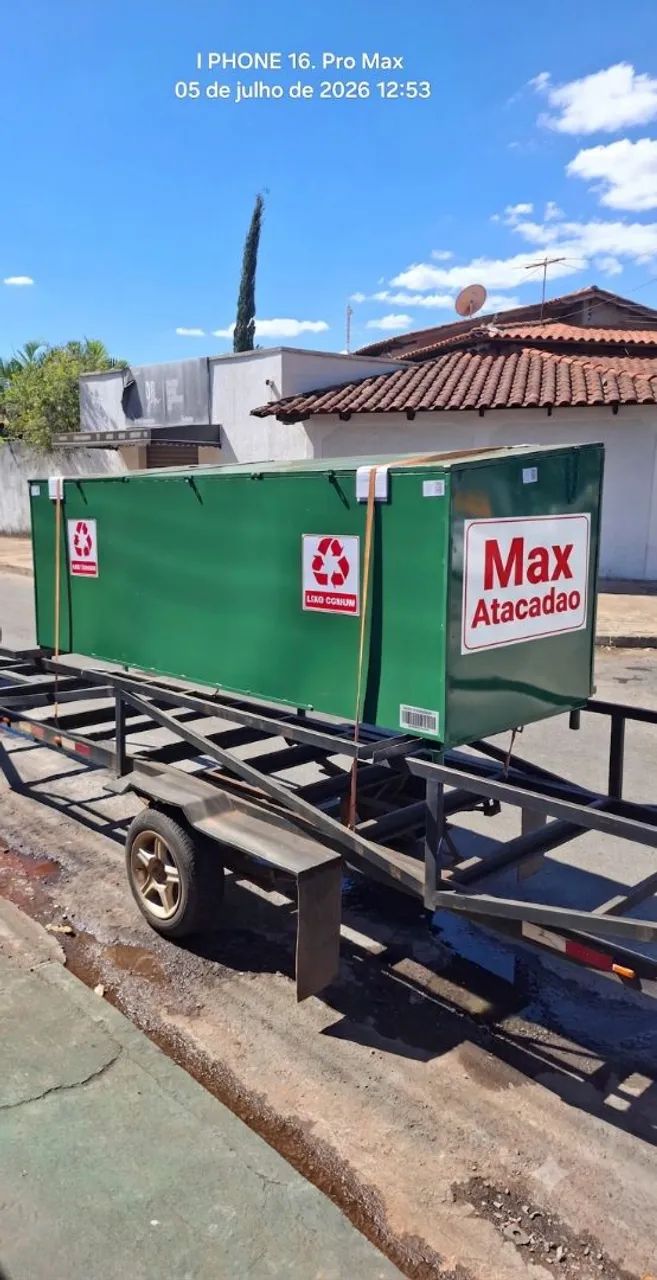 Lixeira grande capacidade 3700lts  - Foto 4