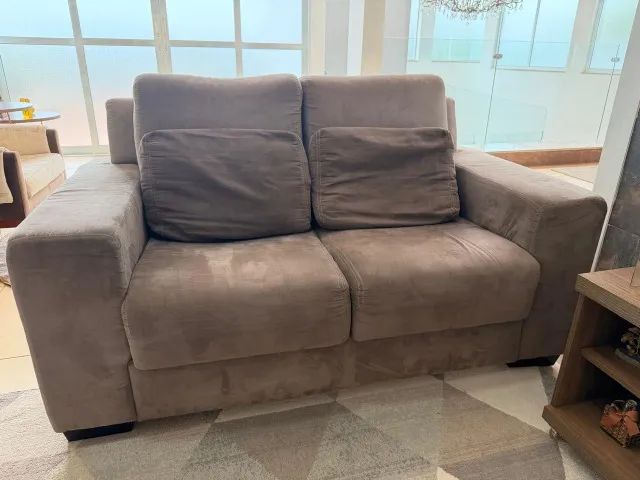 Conjunto de Sófas de 2 e 3 lugares, reclinável - Foto 4